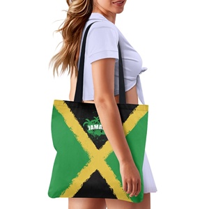 Borsa da Shopping con Logo personalizzato Eco <span class=keywords><strong>Friendly</strong></span> borsa da Shopping con stampa bandiera di Giamaica di alta qualità - Product Image 3