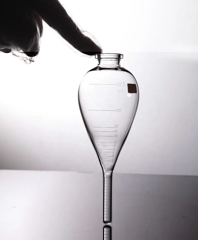 Лабораторные стеклянные нефтехимические центрифужные трубки 100 мл