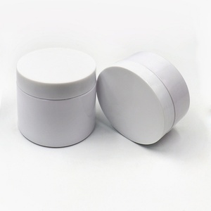 Vente en gros de pots en PET de qualité alimentaire, en plastique blanc, 4 oz, 8 oz, 300 ml, 500 ml, forme ronde, pots vides pour crème pour les yeux, contenants de 16 oz - Product Image 1