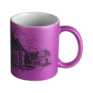 De 11oz sublimación de cerámica brillo taza dorado plata cobre púrpura - Product Image 2