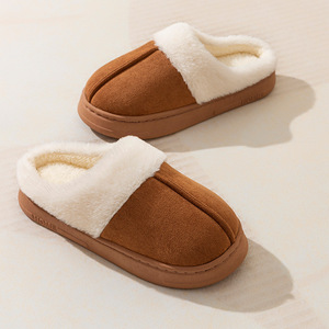 Vendita calda pantofola da casa per interni da donna disinvolta e soffice stivali da neve con punta in peluche tessuto da donna stile <span class=keywords><strong>pelliccia</strong></span> invernale <span class=keywords><strong>pantofole</strong></span> di cotone calde - Product Image 5