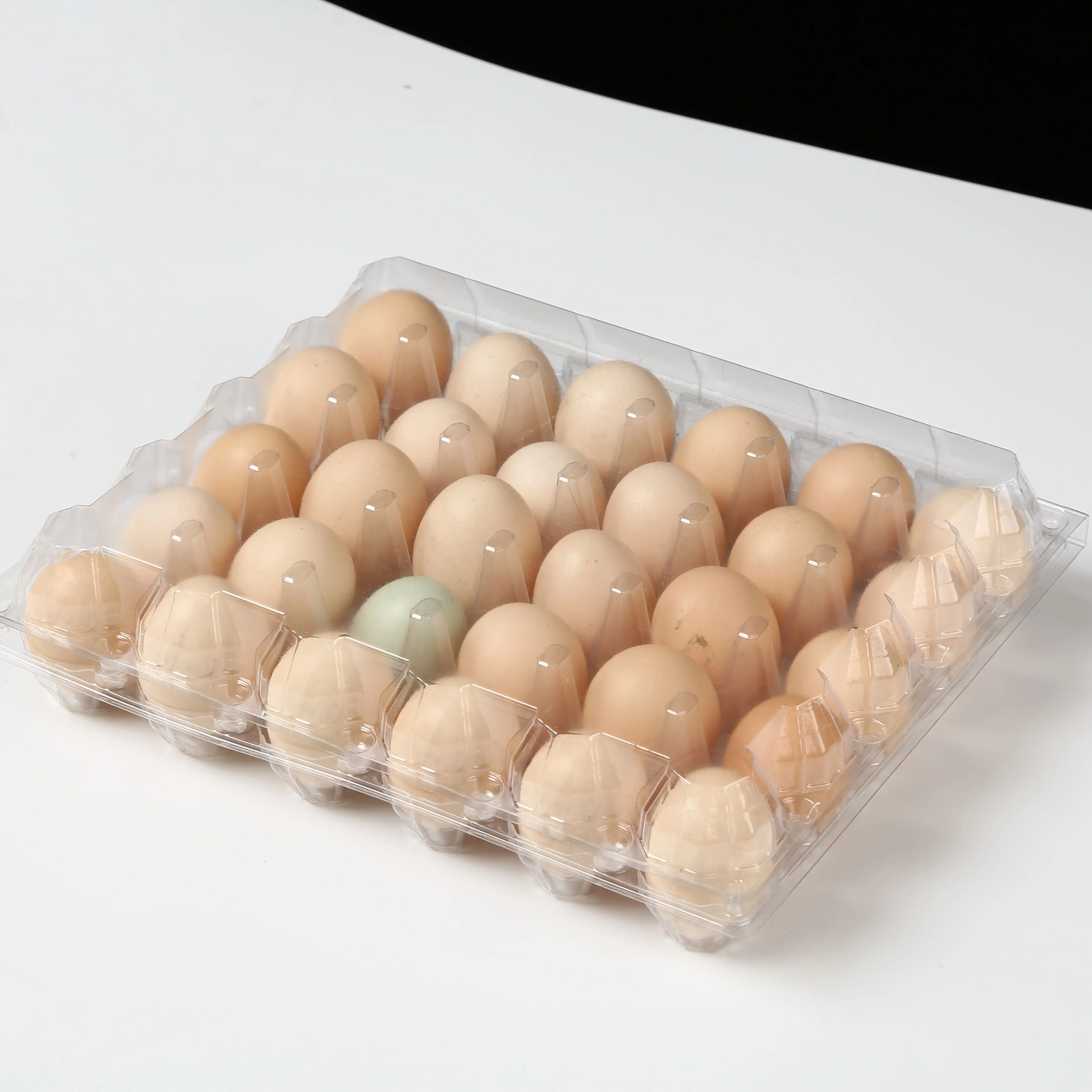 30 Clear PET Plastic Egg Tray