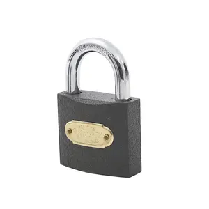 Factory Custom Cheap High Quality New Product High Quality Inexpensive Safety Black Yiwu Plastic Paint Iron Padlock