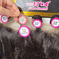 Lots de Perruques Synthétiques Premium à Haute Teneur en Fibres, Mélange Mixte, 4 Lots, Frontale en Dentelle 13x4, Couleur Naturelle, Cheveux Posh Bounce Blend