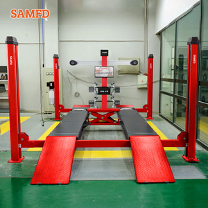 SAMFD Usine <span class=keywords><strong>Pas</strong></span> <span class=keywords><strong>Cher</strong></span> CE Certifié 4T Ascenseur Hydraulique à Quatre Postes avec 4000kg/8800lbs Capacité et Caractéristiques d'Alignement - Product Image 6