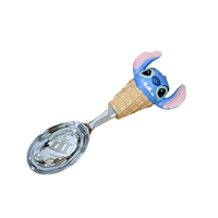 Ensemble de vaisselle en résine Art Déco personnalisable - Cuillères créatives pour dessert et café pour les fêtes de Noël et d'anniversaire