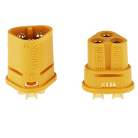 Connecteur Amass MT30 en laiton XT30 femelle mâle plaqué or, mise à niveau pour les pièces de batterie Lipo RC, quadricoptère