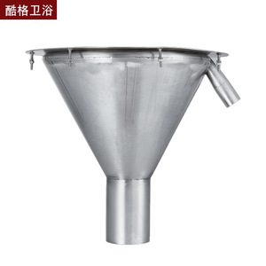 Coolge Lavabo Mural Rond en Acier Inoxydable 304 Finition Brossée Facile à Nettoyer pour Salle de Bain - Product Image 4