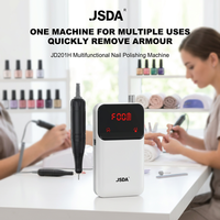 Machine à ongles professionnelle portable en plastique de haute qualité, 30000 tr/min, rechargeable, faible bruit, polisseuse à ongles avec 4 têtes