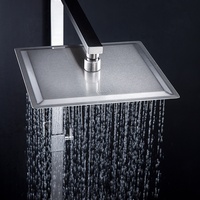 Ensemble de douche en laiton de luxe mural Surface polie robinet robinet de salle de bain à jet de pluie doux Kits de robinets Conjunto De Ducha