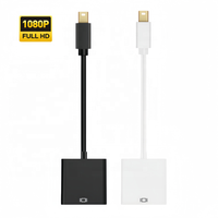 Convertisseur Mini DP vers DVI 24+5 plaqué nickel Full HD 1080P en gros pour MacBook Air, moniteur et projecteur