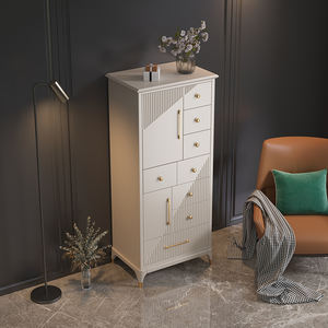 Американский стиль, роскошный шкаф для спальни с 8 выдвижными ящиками и 2 дверцами, высокий комод для хранения в гостиной - Product Image 4