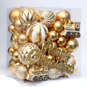 Nuovo Design PS materiale Navidad decorazioni natalizie ornamenti palle di natale confezione regalo palla di natale e ornamenti per alberi