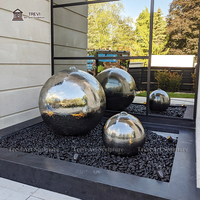 Fontaine sphérique en acier inoxydable poli miroir pour jardin, villa, place publique, hôtel, complexe hôtelier - Vente en gros usine