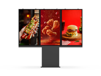 Totem publicitaire LCD extérieur IP66 étanche 32 43 49 55 65 75 pouces sur pied, matrice 1x3, pour parcs, places publiques et guides touristiques
