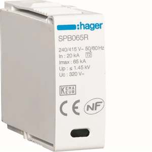 SPB065R Personalizzabile con Cartuccia Hagers L-N, 20kA Imax 65kA - Product Image 4