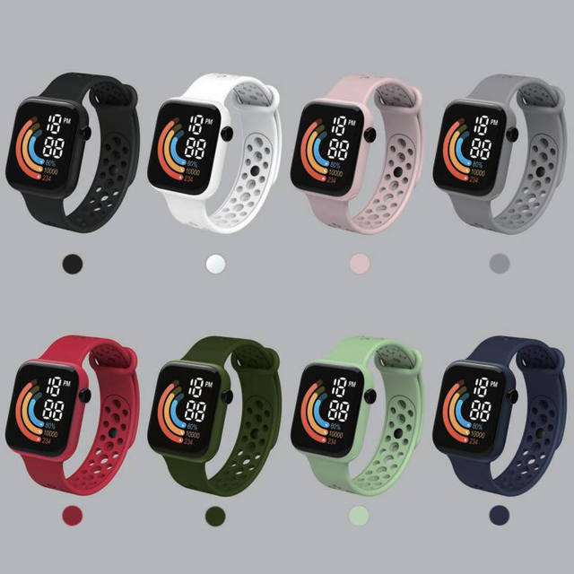 New Models C1-6 Mens Sports Watches Wristwatch Reloj Hombre Sport Men Led Relgio Digital Electronic Watch