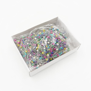 Colored Beaded <b>Pins</b> 800 Pieces Per Box Round Head 8 Mm General Use - Product Image 3