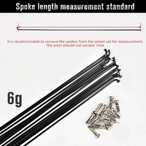 Radios de Bicicleta de Acero Inoxidable 304 para Bicicleta de Montaña/Carretera, 14G 257MM-293MM, Negros, de Alta Resistencia - Product Image 4