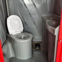 Cabine sanitaire autoportante moderne en HDPE de haute qualité, écologique, pour les salles et les écoles