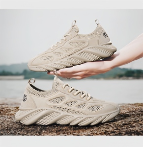 Nouvelles chaussures de sport respirantes en maille pour hommes printemps-été, chaussures de course décontractées pour hommes, chaussures décontractées ajourées style papa - Product Image 6
