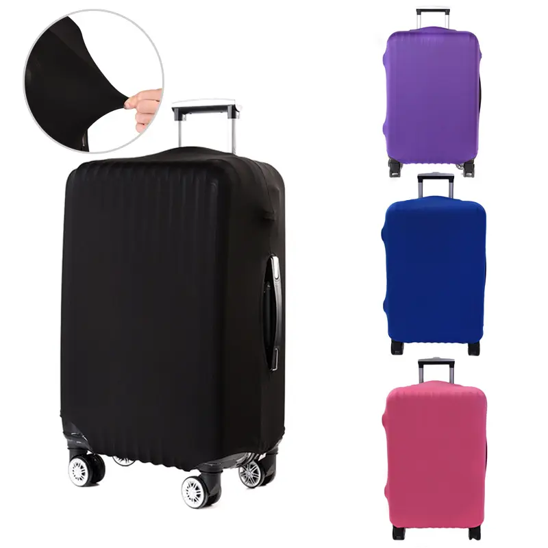 Polyester Spandex Luggage Trolley Case Cover, Protectable Modern City suitcase Cover