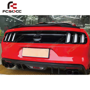ใหม่สำหรับ <span class=keywords><strong>Ford</strong></span> <span class=keywords><strong>Mustang</strong></span> <span class=keywords><strong>GT</strong></span> <span class=keywords><strong>5.0</strong></span> 2.3T กันชน2015-2022คาร์บอนไฟเบอร์ด้านหลังสปอยเลอร์หางเป็ดชุดอุปกรณ์เสริม - Product Image 4