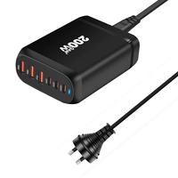 Cargador Multi-Puerto de Alta Potencia PD 200W, Multifuncional y de Carga Rápida para Teléfonos y Computadoras, con 4 Años de Garantía, Superventas