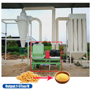 เครื่องบดอาหารสัตว์อัตโนมัติ เครื่องบดถั่วเหลือง เครื่องบดข้าวโพด เครื่องบดแบบค้อน สำหรับสายการผลิตอาหารสัตว์ในฟาร์ม - Product Image 1