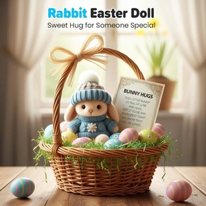 TUMPLUS Coniglietto Mini Artigianale Morbido e Flessibile, Regalo <span class=keywords><strong>di</strong></span> Pasqua, Peluche Coniglio Piccolo e Adorabile, Confortevole e Ispirazionale - Product Image 6