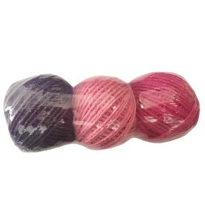 100% natrual fil 3-plis torsadée chaîne 100m 200m balle 180m coton cordon <span class=keywords><strong>chanvre</strong></span> sisal fil <span class=keywords><strong>de</strong></span> jute retors corde <span class=keywords><strong>ficelle</strong></span> - Product Image 5