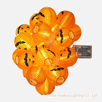 Guirlande lumineuse LED citrouille d'Halloween, décorations, accessoires, pendentifs, alimentation par piles/USB/prise secteur pour l'aménagement d'événements en magasin, créez une ambiance festive