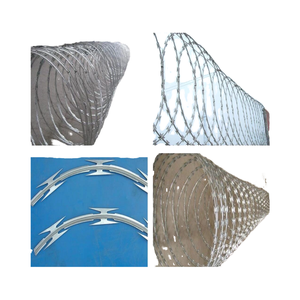 Fil barbelé <span class=keywords><strong>concertina</strong></span> galvanisé BTO-22 de 450 mm, prix usine, personnalisé pour clôtures de sécurité - Product Image 5
