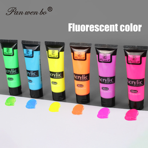 Ensemble de <span class=keywords><strong>peinture</strong></span> <span class=keywords><strong>acrylique</strong></span> fluorescente Panwenbo 6 couleurs 30 ml, pigments brillants néon, <span class=keywords><strong>peinture</strong></span> <span class=keywords><strong>acrylique</strong></span> pour artiste - Product Image 2