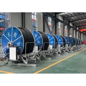 Factory Supply Irrigation Hose Reel Sprinkler System Hose Reel Movable Wheel Cart Irrigation System