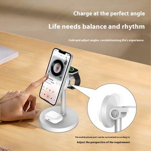 Multifunction Wireless Charger 3 in 1 Station for Desk, Nightstand & Travel Use - Product Image 4