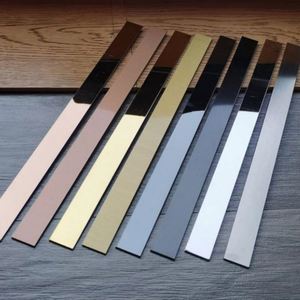 Stainless Steel Self-adhesive <b>Strip</b> for Furniture Wall <b>Floor</b> <b>Transition</b> <b>Strip</b> Wardrobe Decoration Factory Price Tile Trim Roll - Product Image 1