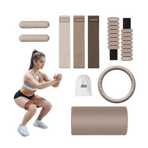 Venta al por mayor entrenamiento de fuerza de silicona mancuernas levantamiento Fitness <span class=keywords><strong>Kit</strong></span> de silicona antideslizante Barbell Pilate Yoga Mat <span class=keywords><strong>Kit</strong></span> - Product Image 2