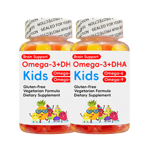 DHA Omega 3 Gummies voor Kinderen DHA Vitamine D3 K2 Gummies Supplementen Visolie Omega 3 Multivitamine C E <span class=keywords><strong>B12</strong></span> Gummy Fabrikant - Product Image 1