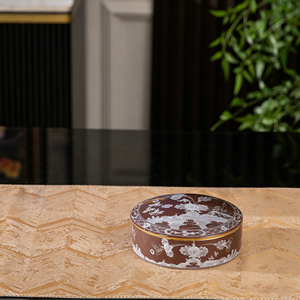 Italian Style Round Ceramic Candy <b>Box</b> With Lid Luxury Home Table Decor Porcelain Trinket Jewelry Storage <b>Box</b> Elegant Desktop Orn - Product Image 5