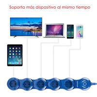 Multiprise 5 voies 16A avec 5 prises, interrupteur, ports USB et protection contre les surtensions, prises électriques standard avec mise à la terre