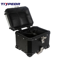 TIYPEOR Boîte à bagages arrière en alliage d'aluminium 36L pour moto - Étanche, à dégagement rapide, absorption des chocs pour R1200R/R1200S/R1250GS
