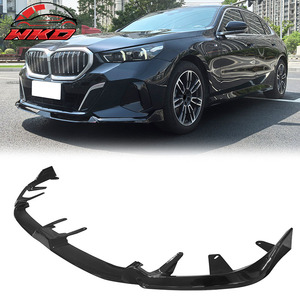 เหมาะสำหรับ BMW G60 ซีรีส์ 5 ปี 2024-2026 ชุดแต่งกันชนหน้าสไตล์ IKON สีดำเงา - Product Image 1