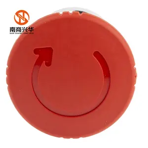New Original ZB4BS844 Red Mushroom Head Emergency Stop Button Panel Mounting Locking Operation