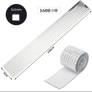 100*4cm Mini Glass <b>Square</b> <b>Mirror</b> Mosaic Wall Stickers Tiles Stickers DIY Party Disco Bathroom Interior Home Decoration - Product Image 3