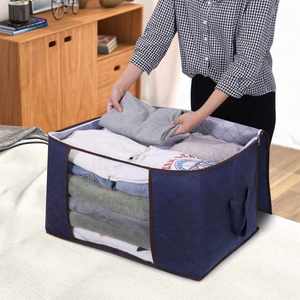2020 Hot New Fabric Folding Storage Bag, House Hold Products Large Cloth Organizer Storage for <b>Blanket</b> Clothes/ - Product Image 6