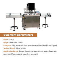 Machine automatique de scellage de canettes pour l'emballage de snacks et de biscuits, ligne de remplissage de canettes de bière Siomoda FG130E