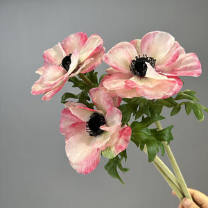 Tiges d'anémones artificielles multicolores Jarrey, aspect réaliste, fleurs d'anémones artificielles pour <span class=keywords><strong>bouquet</strong></span> de mariage, décoration de la maison - Product Image 3