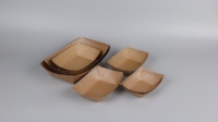 Barquette jetable en papier pour frites, ailes de poulet et emballages de plats à emporter