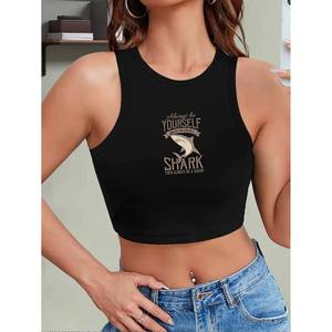 <strong>Easter</strong> New Arrivals Women's Y2K Style Sleeveless Tank <strong>Top</strong> Lip Patterns Printed Text Comfortable Fit for Parties - Product Image 2
